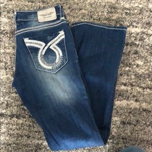 Distressed Big Star bootcut jeans